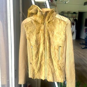 Prada, fur sweater jacket